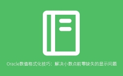 Oracle数值格式化技巧：解决小数点前零缺失的显示问题