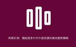 两周实测：揭秘竞争对手外链资源的高效复制策略